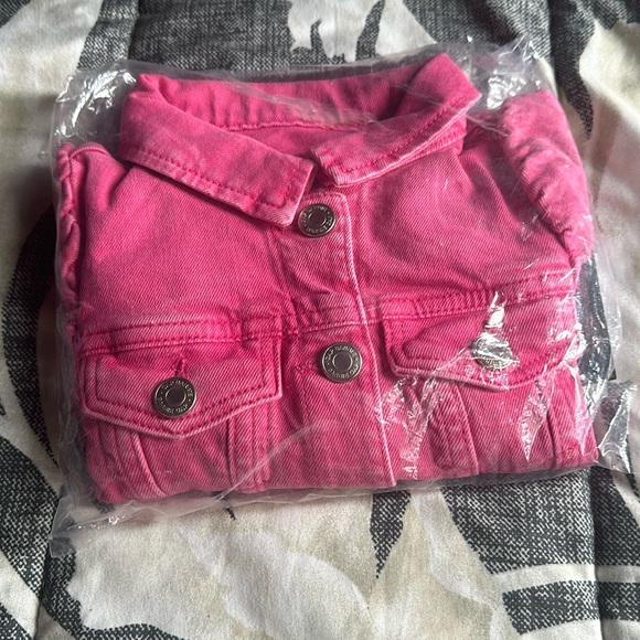 Barbie Gap Denim Jacket Pink Puff sleeves